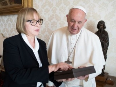 Посол України у Ватикані Тетяна Іжевська говорила з Папою про УКУ