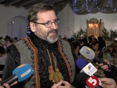 Блаженніший Святослав зустрів Святвечір з родинами загиблих солдатів