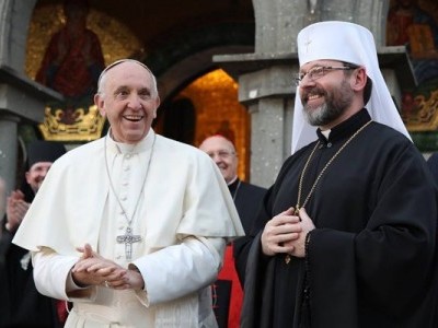 Глава УГКЦ привітав Папу Франциска з 10-річчям понтифікату