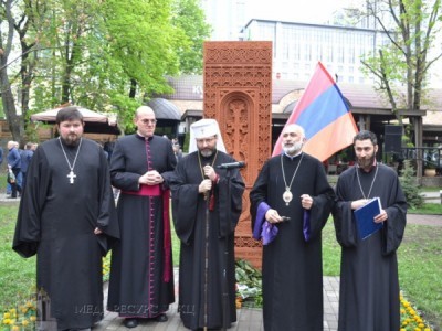 Блаженніший Святослав взяв участь у спільній молитві за жертв Геноциду вірмен