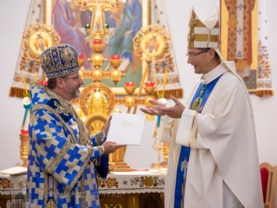 Глава УГКЦ прийняв рекомендаційного листа від Апостольського нунція в Україні архиєпископа Вісвальдаса Кульбокаса